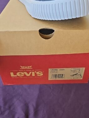 Levi's Navy and Gray Slip-On Casual Sneakers